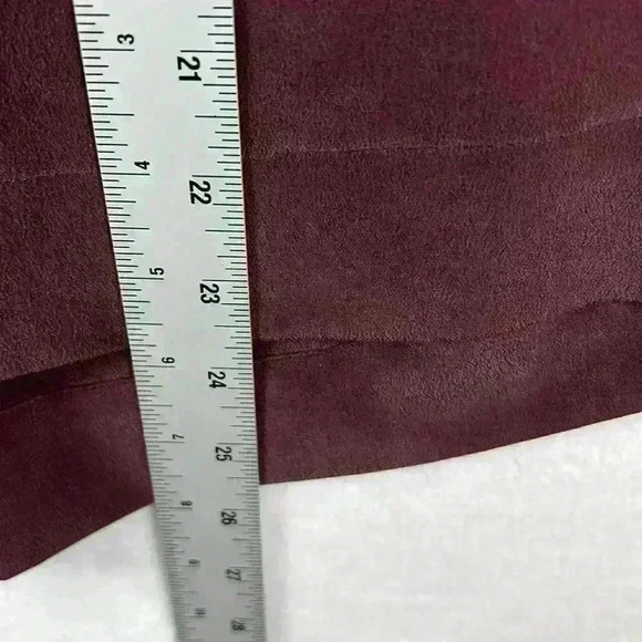 Classiques Entier Silk Blouse Size S Plum Beautiful Sleeveless V-Neck Drapes - Picture 8 of 8